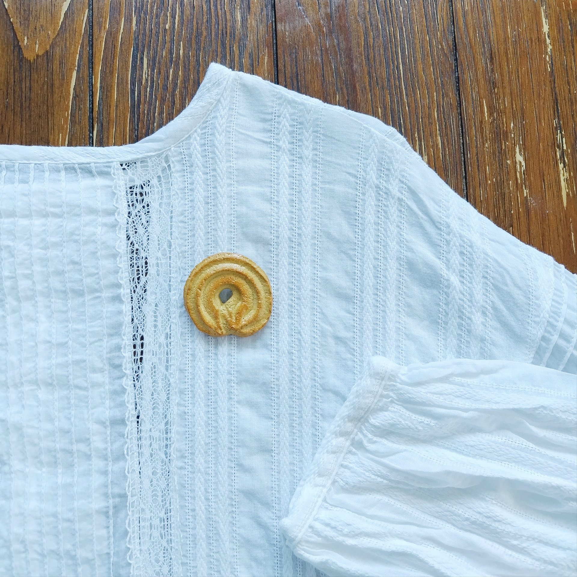 焼き菓子陶土ブローチセット C